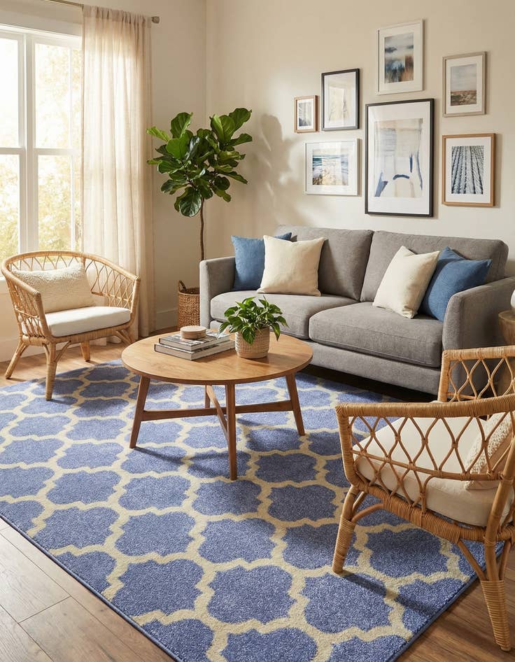 Detail image of 7' 10 x 11' Trellis Rug