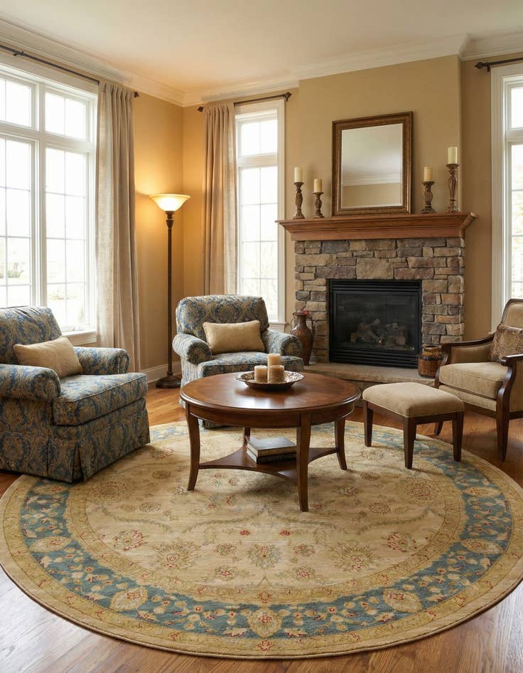 Detail image of 8' x 8' Kensington Round Rug