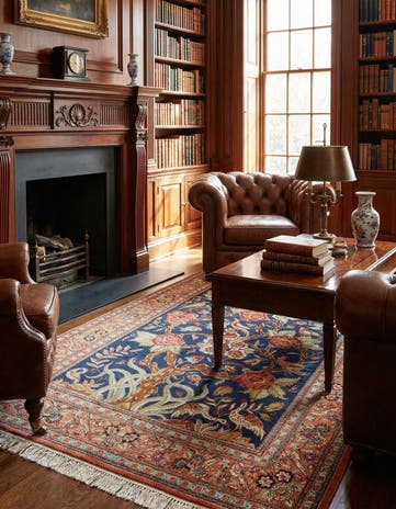 3' 7 x 5' 5 Ghom Silk Rug
