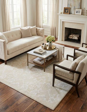 5' 7 x 7' 10 Hand Knotted Darya Wool Rug