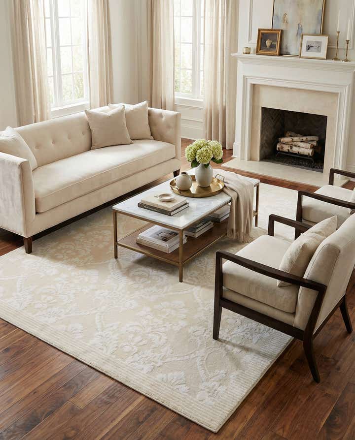 5' 7 x 7' 10 Hand Knotted Darya Wool Rug