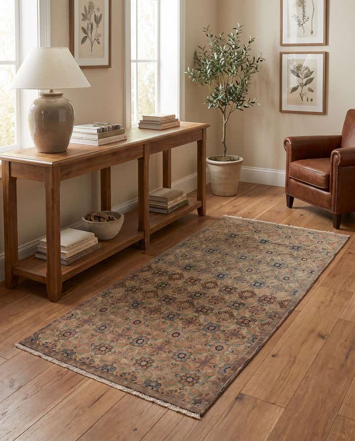 3' 2 x 5' 3 Hand Knotted Ultra Vintage Persian Wool Runner Rug