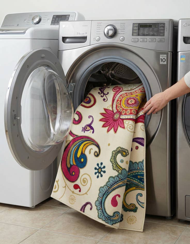 Detail image of 7' x 10'  Washable Casablanca Rug