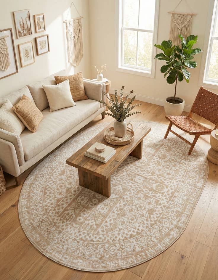 Detail image of 8' x 10' Oxford Oval Rug