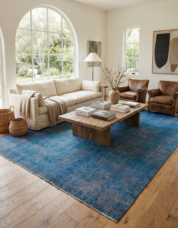 Detail image of 9' 8 x 12' 10  Hand Knotted Ultra Vintage Persian Wool Rug