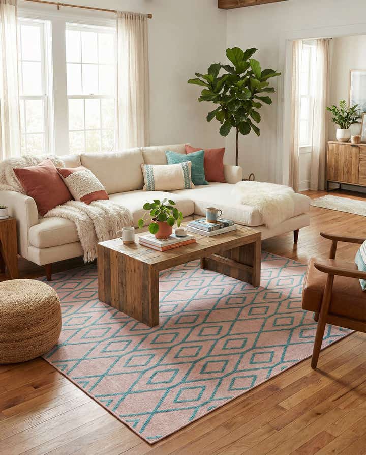 7' 10 x 7' 10 Easy-Clean Jill Zarin Turks and Caicos Indoor / Outdoor Square Rug