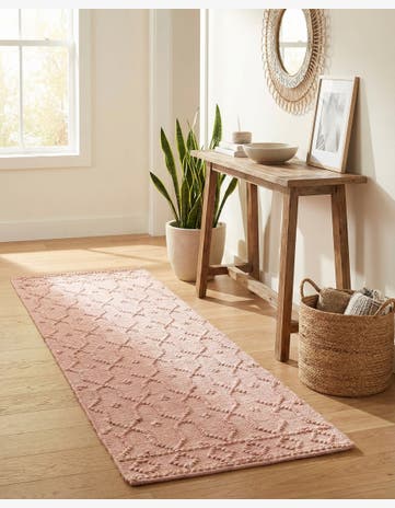 2' x 6' 1 Hand Woven Larsa Jute Runner Rug