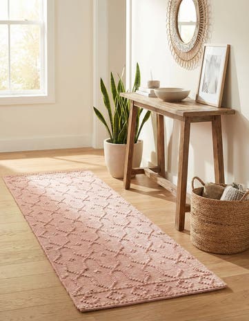 2' x 6' 1 Hand Woven Larsa Jute Runner Rug