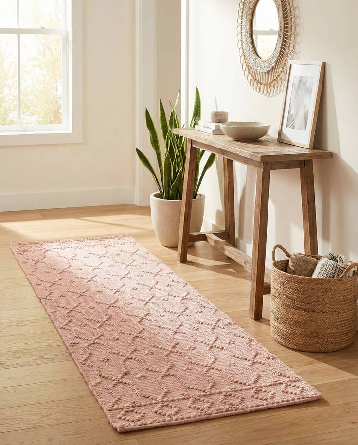 Detail image of 2' x 6' 1 Hand Woven Larsa Jute Runner Rug