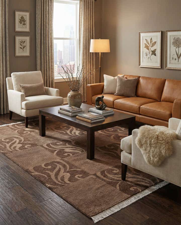 5' 9 x 8' Hand Knotted Darya Wool Rug