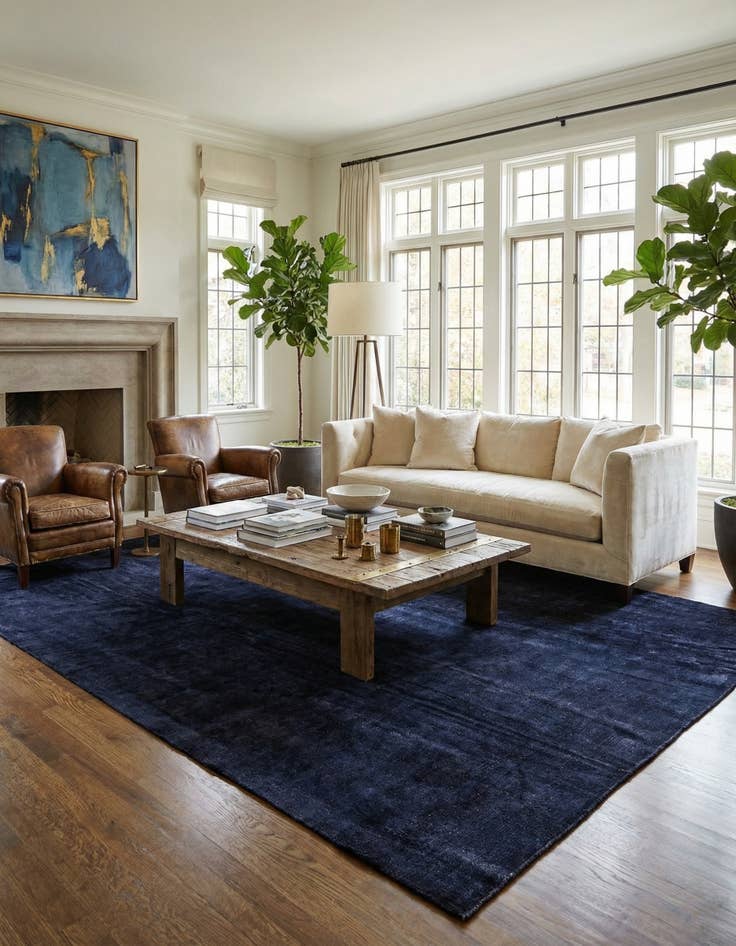 Detail image of 9' x 11' 8  Hand Knotted Over-Dyed Ziegler Rug