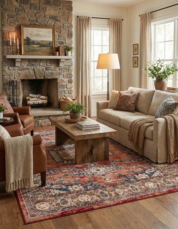 Terracotta Eden Rug