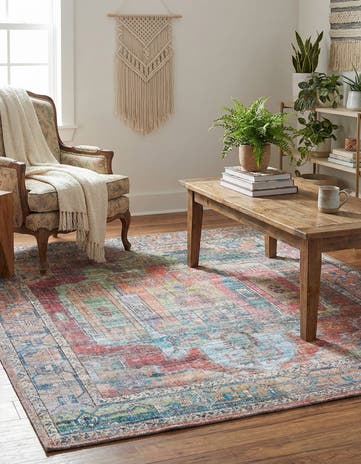 5' 3 x 5' 3 Washable Maahru Square Rug