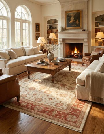 10' x 13' 9 Hand Knotted Peshawar Ziegler Rug