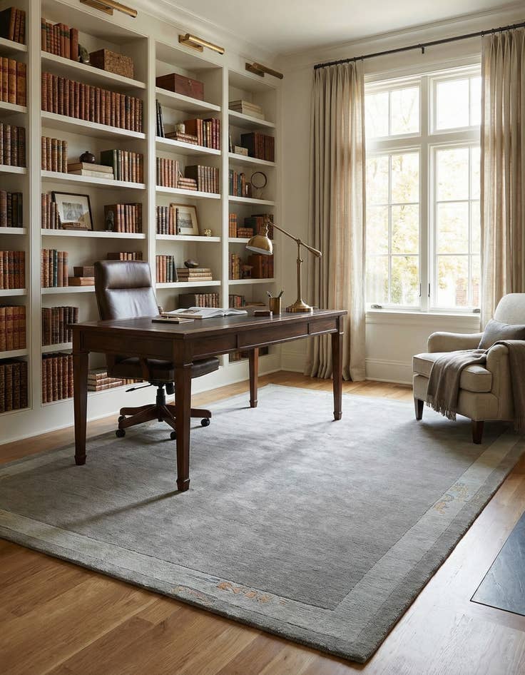 Detail image of  4' 8 x 6' 7  Hand Knotted Nepal Wool Rug