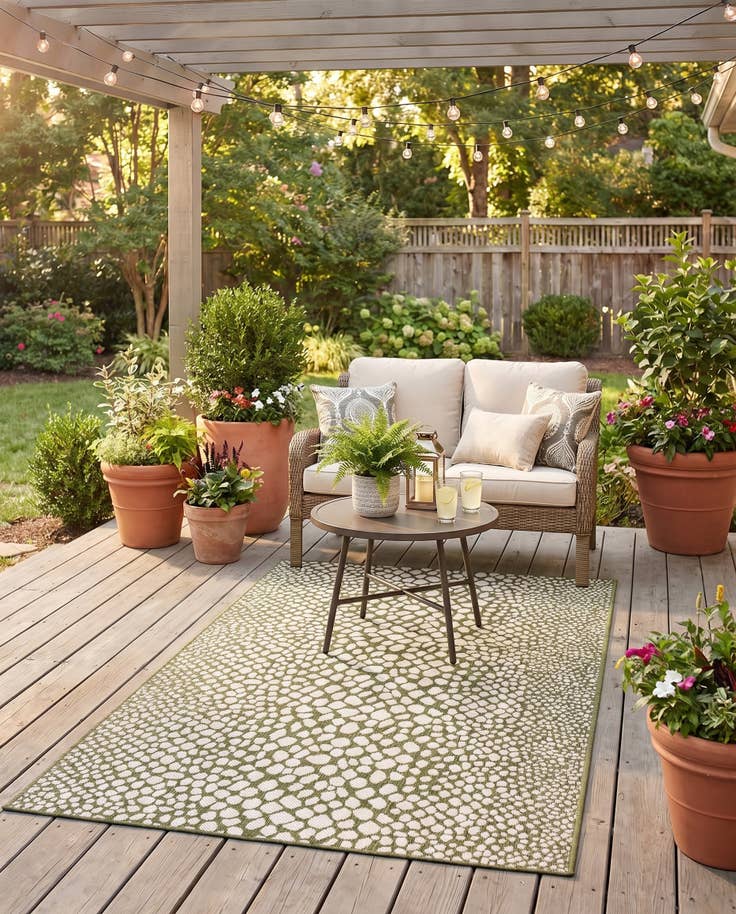 Detail image of 4' x 6' Easy-Clean Jill Zarin Cape Town Indoor / Outdoor Rug
