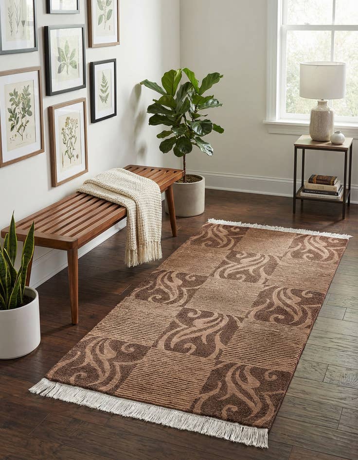 Detail image of 2' 7 x 5' 1  Hand Knotted Darya Wool Rug