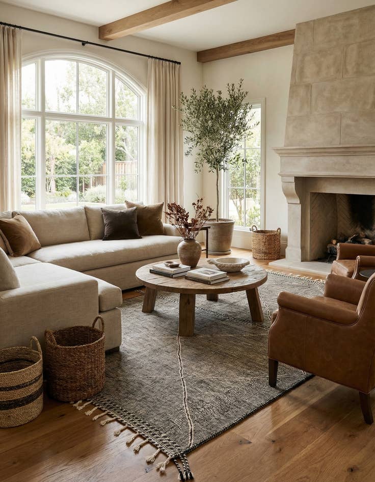 Detail image of  6' 8 x 10' 3  Hand Knotted Moroccan Wool Rug