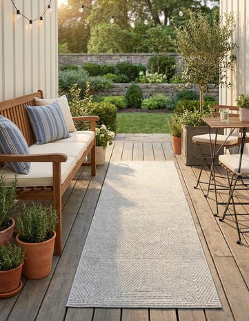 2' 7 x 12' Easy-Clean Sabrina Soto Indoor / Outdoor Runner Rug