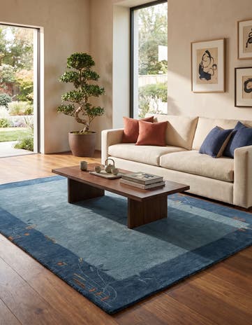 4' 9 x 6' 7 Hand Knotted Nepal Wool Rug