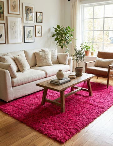 5' 2 x 7' 2 Hand Knotted Moroccan Wool Rug