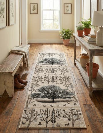Beige Laguna Runner Rug