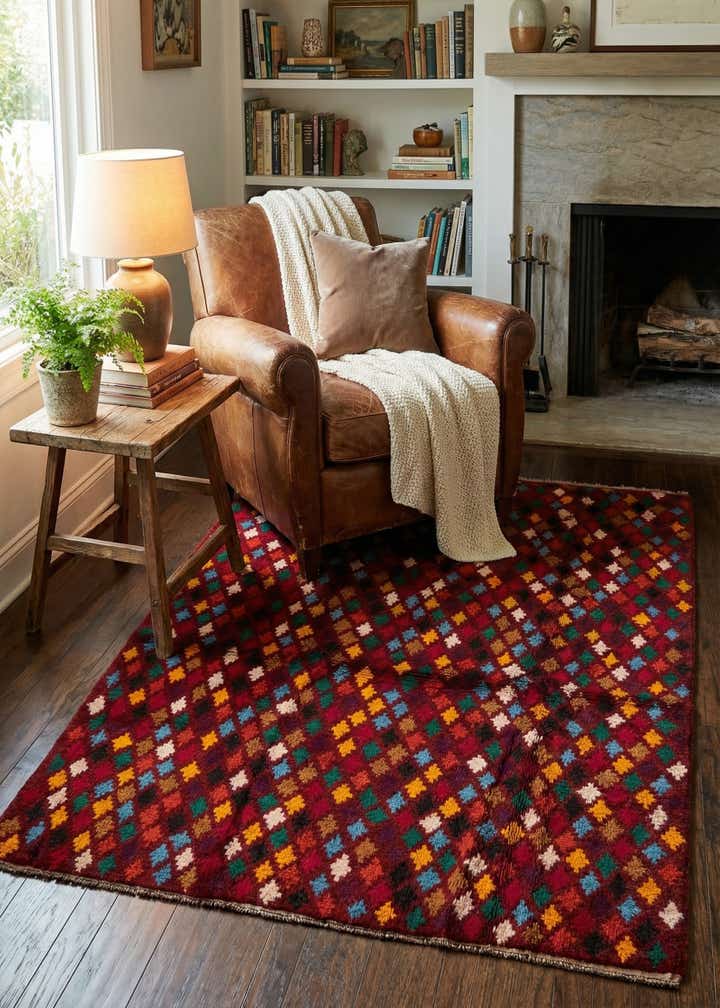 4' 1 x 5' 8 Hand Knotted Balouch Wool Rug