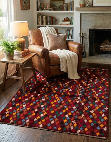 4' 1 x 5' 8 Hand Knotted Balouch Wool Rug