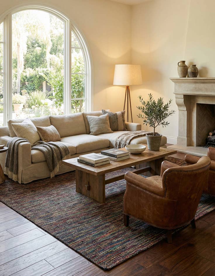 Detail image of  7' 9 x 10' 2  Hand Knotted Moroccan Wool Rug