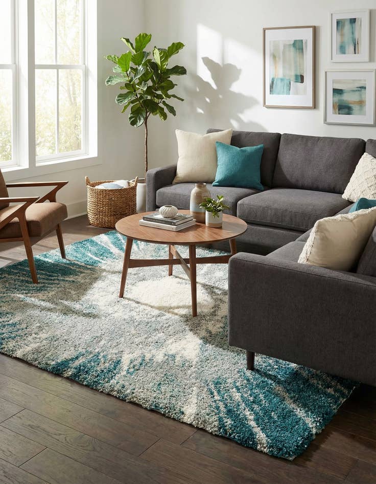 Detail image of  4' x 6' Soft Touch Shag Rug