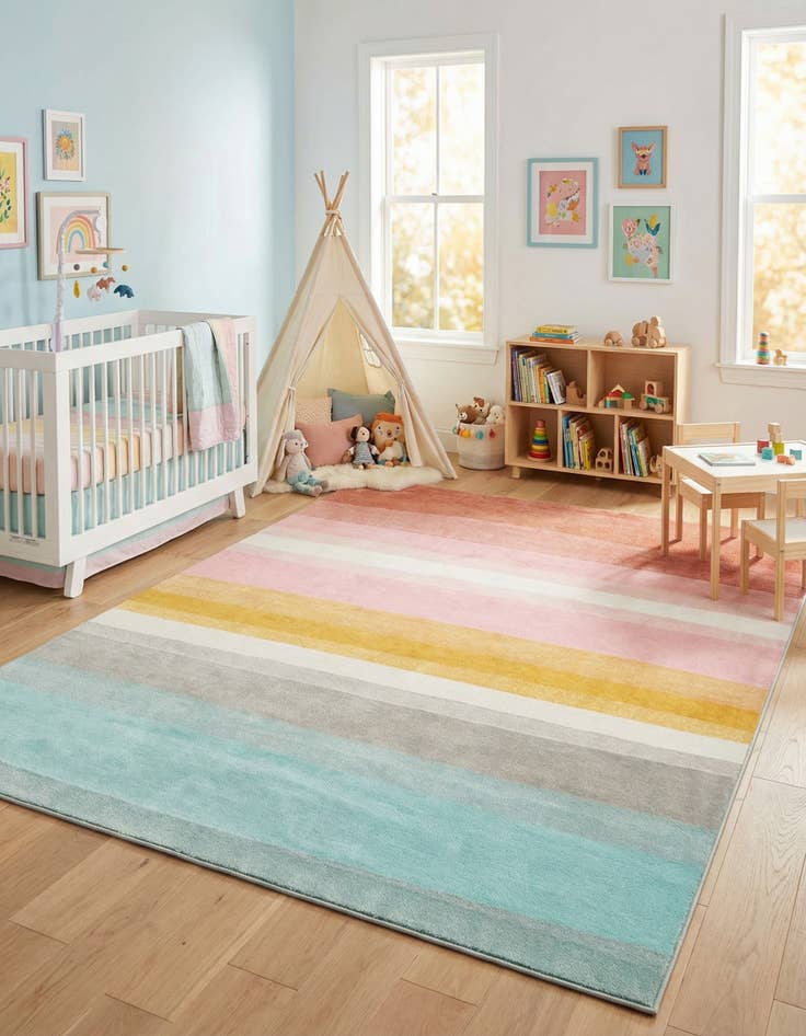 Detail image of 10' x 13' Whimsy Kids Rug