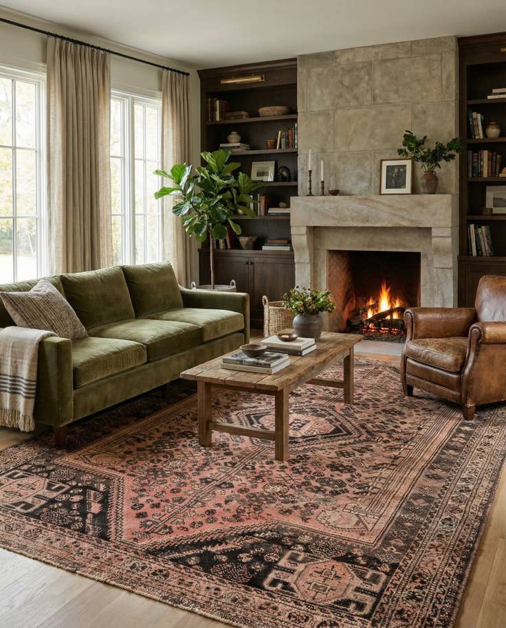 Detail image of 5' 7 x 8' 4 Hand Knotted Ultra Vintage Persian Wool Rug