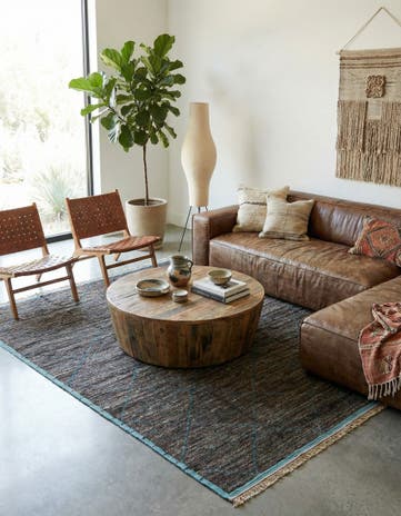 9' 1 x 12' 7 Hand Knotted Moroccan Wool Rug