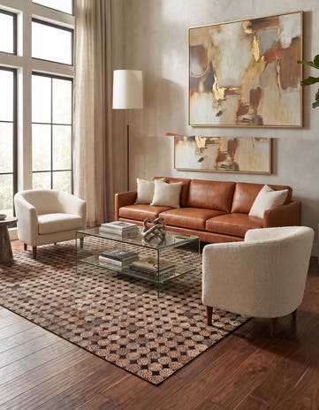 5' 3 x 7' 8 Cowhide Rug
