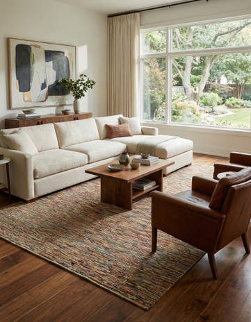 6' 7 x 9' 5 Hand Knotted Modern Ziegler Wool Rug