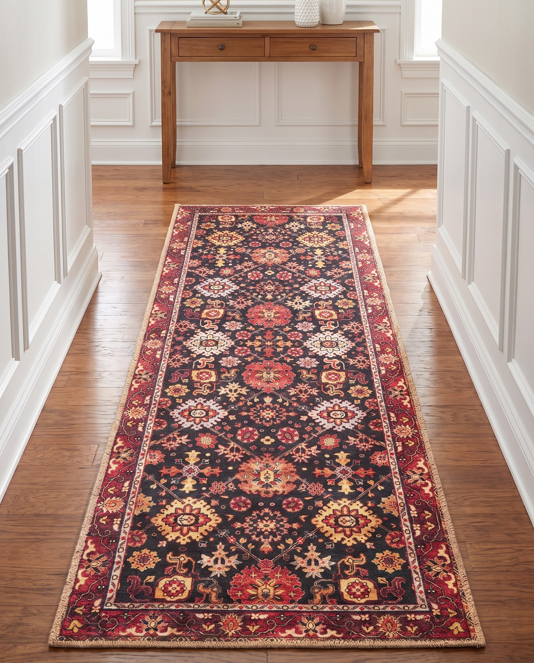 2' x 6' 1 Washable Timeless Runner Rug