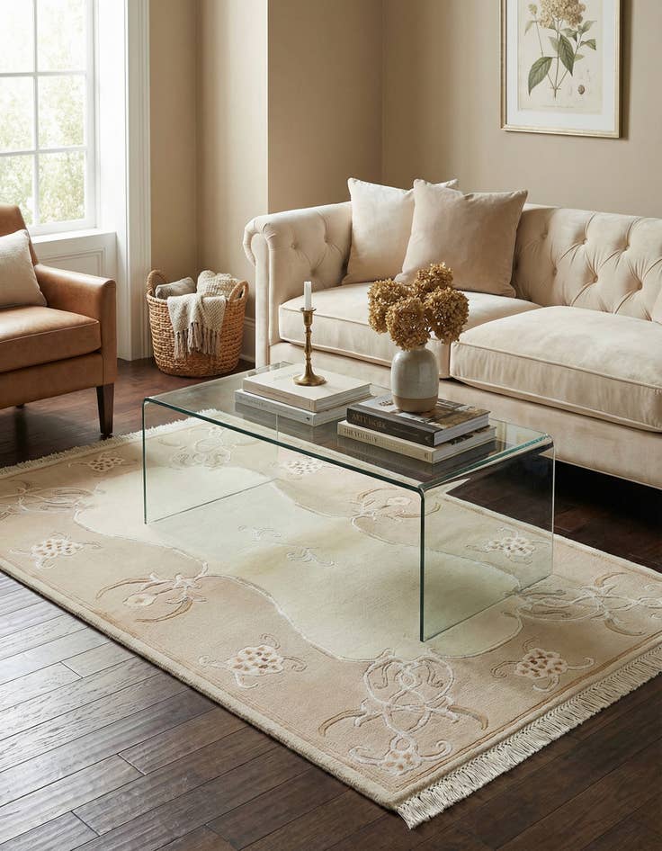 Detail image of 2' 7 x 4' 9  Hand Knotted Darya Rug