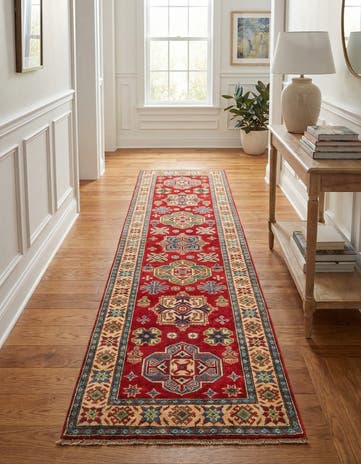 2' 8 x 9' 10 Hand Knotted Kazak Runner Rug