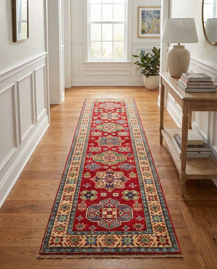 2' 8 x 9' 10 Hand Knotted Kazak Runner Rug