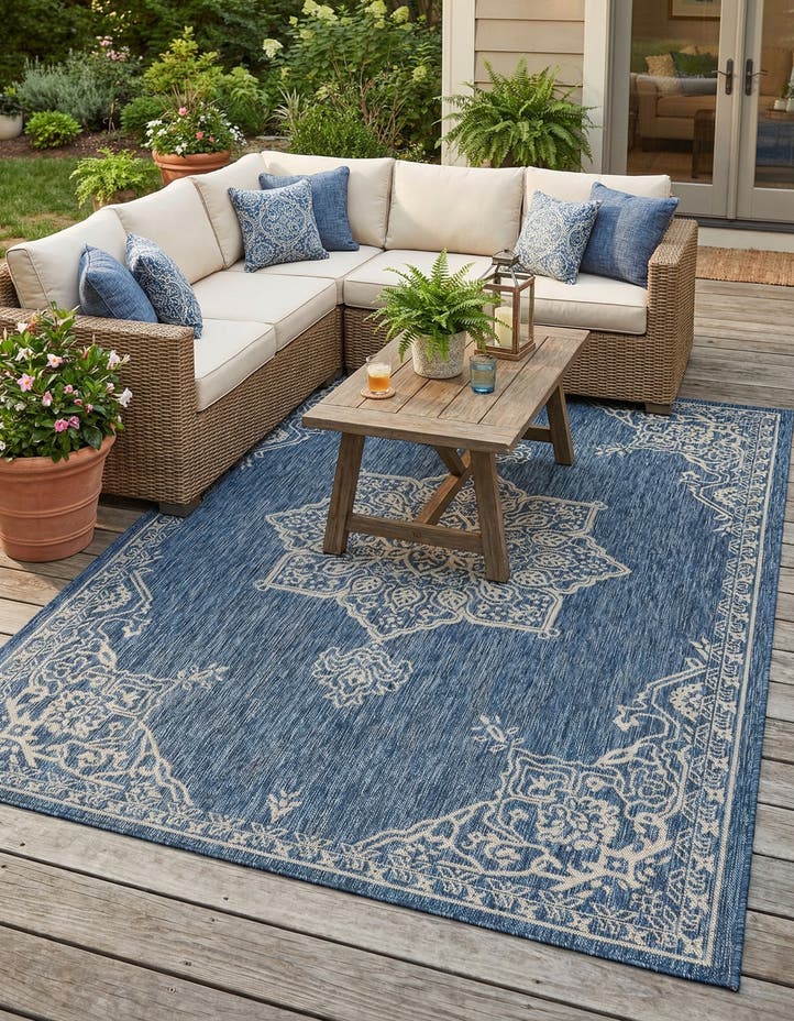 6' x 9' Easy-Clean Traditional Indoor / Ou...
