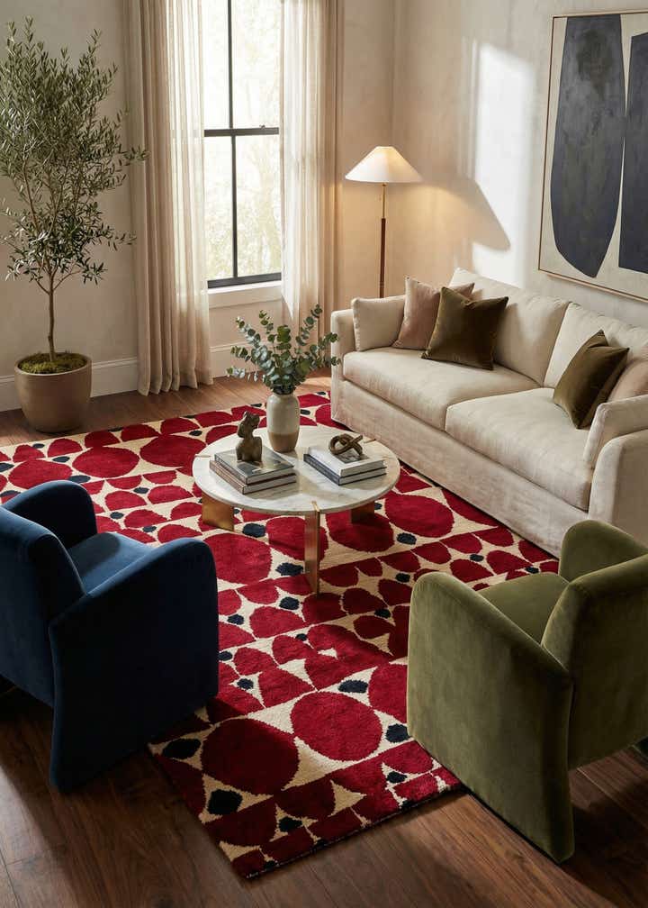 5' 3 x 8' 1 Hand Knotted Darya Wool Rug