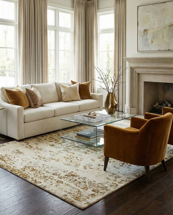 Detail image of 7' 4 x 11' Hand Knotted Ultra Vintage Persian Wool Rug