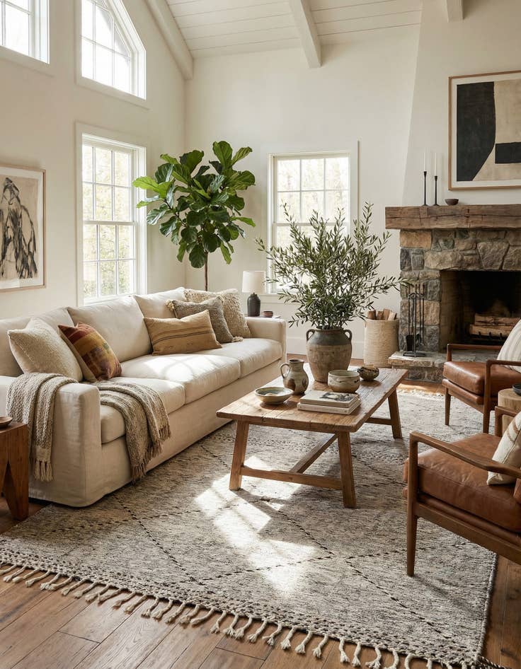 Detail image of 9' 8 x 13'  Hand Knotted Moroccan Wool Rug