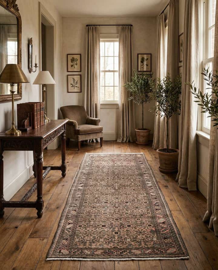 4' x 10' 7 Hand Knotted Ultra Vintage Persian Wool Runner Rug