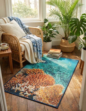 2' x 3' Easy-Clean Coastal Indoor / Outdoor Rug