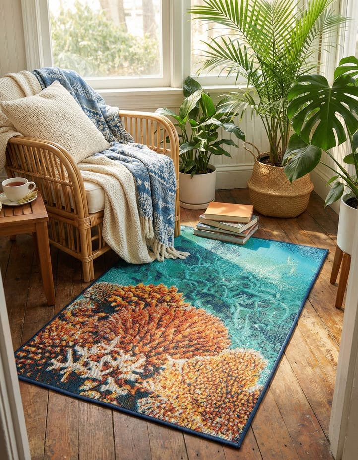 2' x 3' Easy-Clean Coastal Indoor / Outdoo...