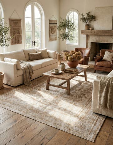 6' 3 x 9' 5 Hand Knotted Ultra Vintage Persian Wool Rug