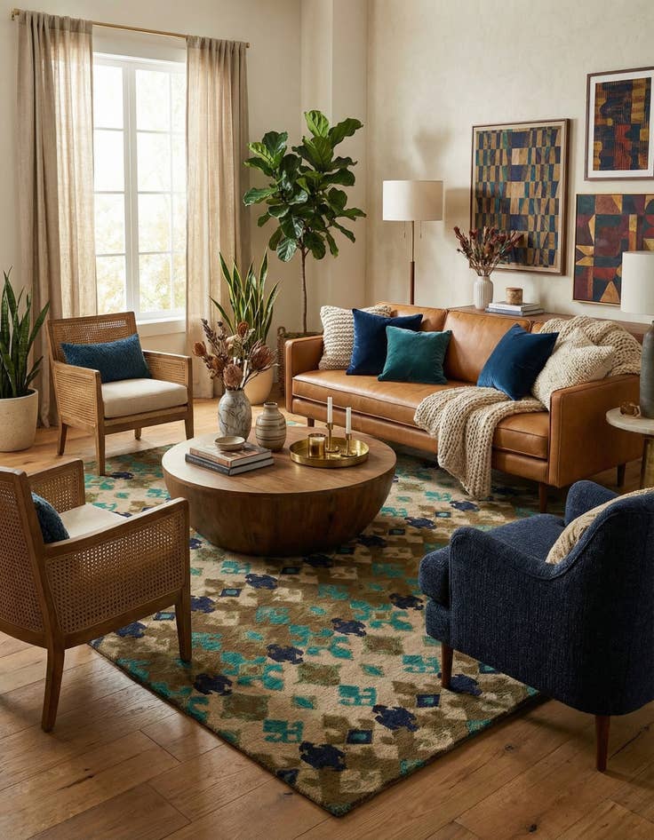 Detail image of 8' 1 x 10' 1 Luna Wool Rug