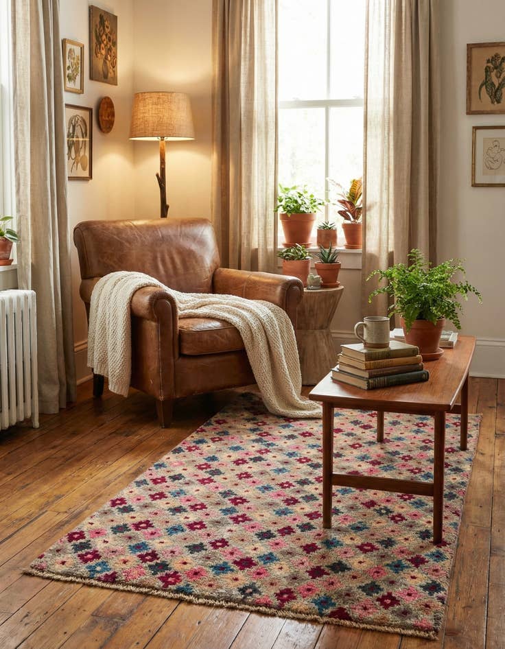 Detail image of  3' x 5' 5  Hand Knotted Balouch Wool Rug