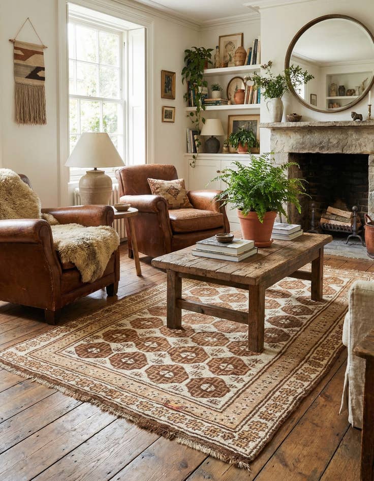 Detail image of 5' 4 x 9' 8 Hand Knotted Balouch Wool Rug